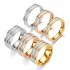 Wholesale Bulk Stainless Steel Jewelry 2024 Factory Luxury Custom Stainless Steel Ring Fashionable Jewelry Rings for Couples