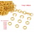 Factory Directly Wholesale Price 14k 18k Solid Gold stainless steel Metal Open Jump Rings For jewelry Making